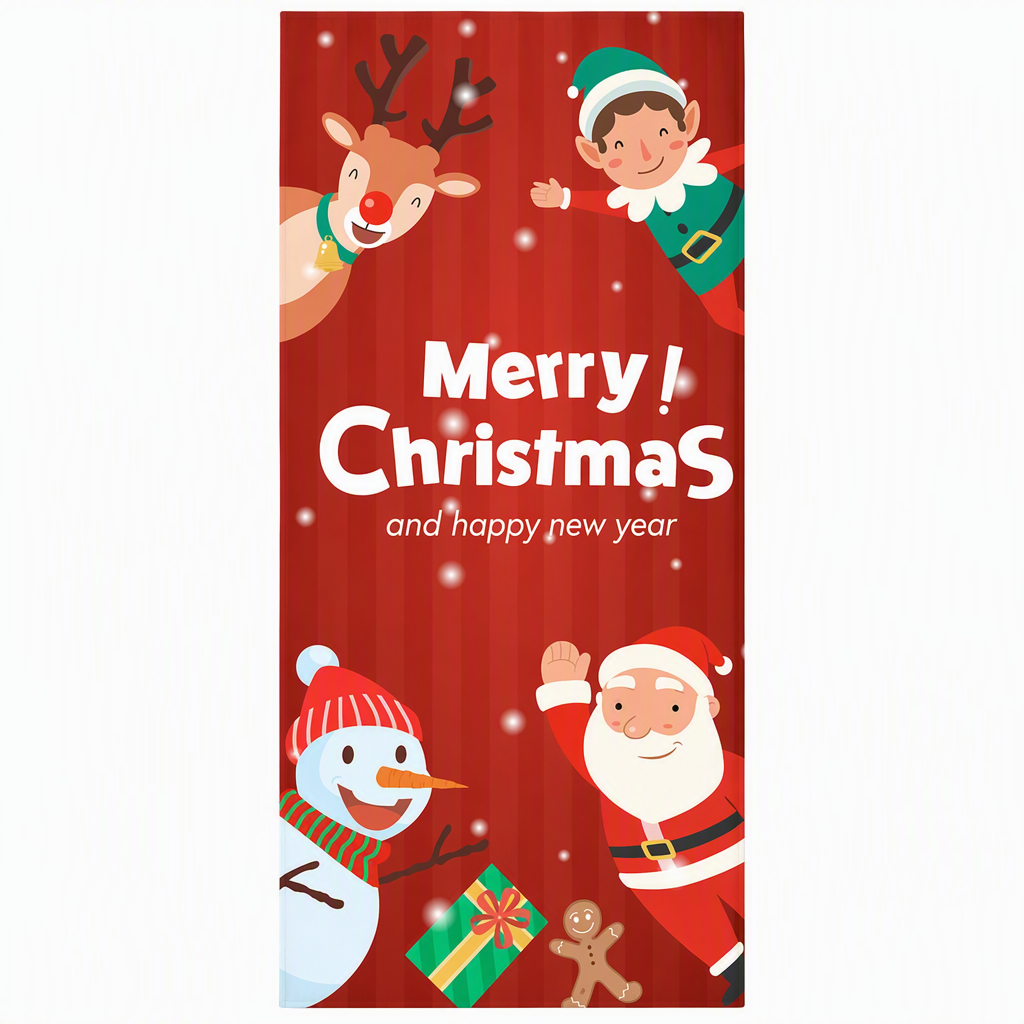 🎄Christmas Door Cover | Festive Holiday Front Door Decor for Xmas Home & Party