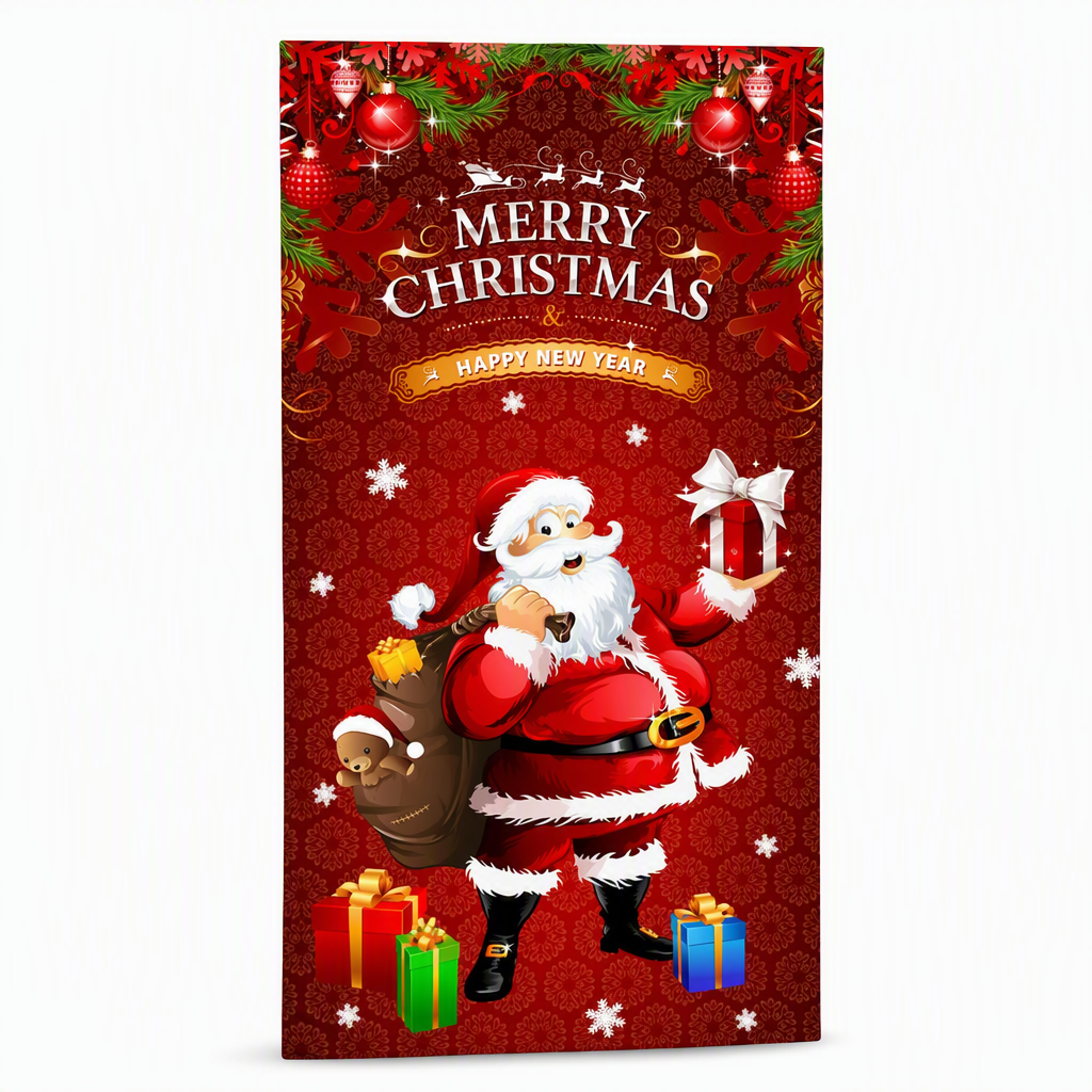 🎄Christmas Door Cover | Festive Holiday Front Door Decor for Xmas Home & Party