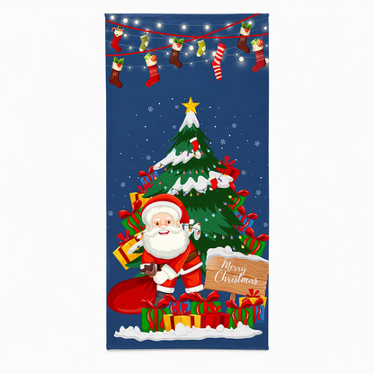 🎄Christmas Door Cover | Festive Holiday Front Door Decor for Xmas Home & Party