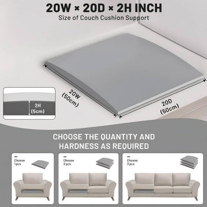 🥳2026 HOT SALE🥳💞50K+ SOLD! 🛋️💪 50% OFF! High-Density Foam Couch Cushion Support – 40D foam firms up sagging seats, arched shape spreads pressure & trims to fit. Revive your sofa! 🛡️✅