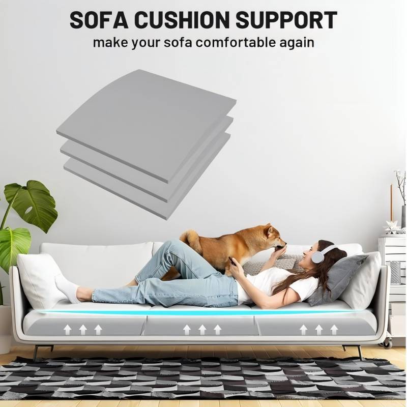 🥳2026 HOT SALE🥳💞50K+ SOLD! 🛋️💪 50% OFF! High-Density Foam Couch Cushion Support – 40D foam firms up sagging seats, arched shape spreads pressure & trims to fit. Revive your sofa! 🛡️✅