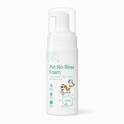 No-Rinse Pet Cleaning Mousse for Cats and Dogs