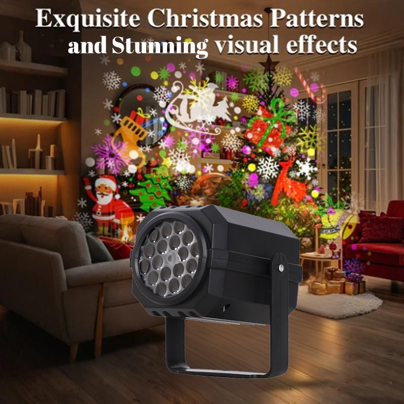 ⏳Time-Limited Special⏰ Rotating LED Christmas Pattern Projector Light – Dynamic, Plug & Play, Wide Projection ❄️