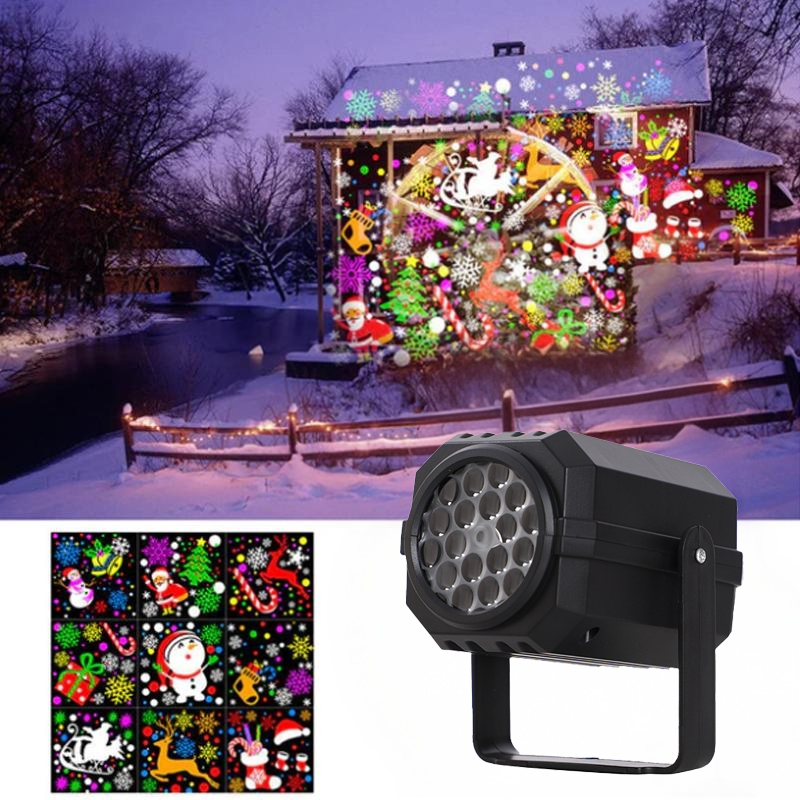 ⏳Time-Limited Special⏰ Rotating LED Christmas Pattern Projector Light – Dynamic, Plug & Play, Wide Projection ❄️