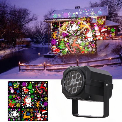 ⏳Time-Limited Special⏰ Rotating LED Christmas Pattern Projector Light – Dynamic, Plug & Play, Wide Projection ❄️