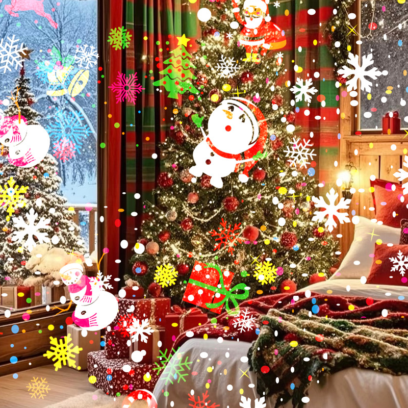 ⏳Time-Limited Special⏰ Rotating LED Christmas Pattern Projector Light – Dynamic, Plug & Play, Wide Projection ❄️
