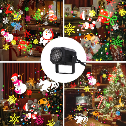 ⏳Time-Limited Special⏰ Rotating LED Christmas Pattern Projector Light – Dynamic, Plug & Play, Wide Projection ❄️