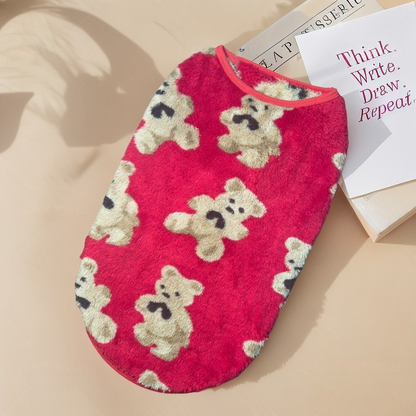 Cute Plush-Lined Pet Vest