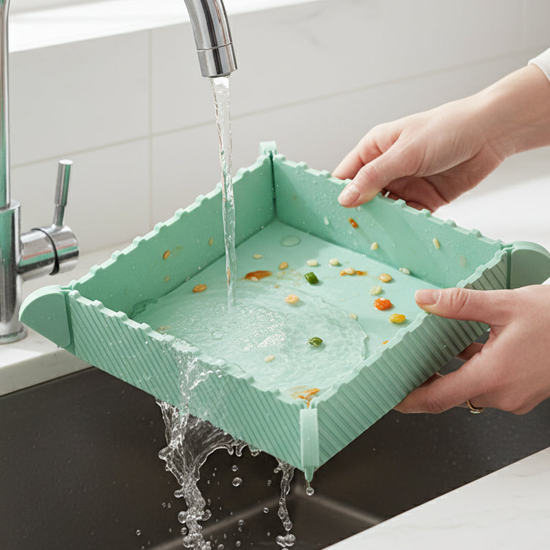 Magnetic Silicone Trivet 🍳🧲 | Foldable Pot Mat & Small Kitchen Tray
