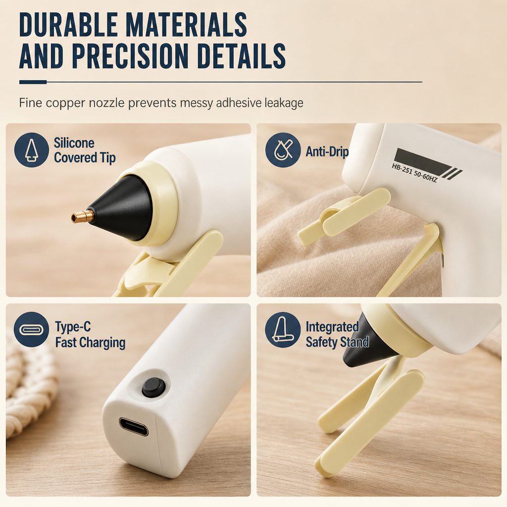 🎃Halloween Deal 50% OFF!🛠️Hot Melt Glue Gun – Quick, Precise Bonding for Crafts & Everyday Repairs