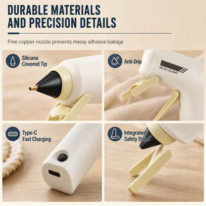 🎃Halloween Deal 50% OFF!🛠️Hot Melt Glue Gun – Quick, Precise Bonding for Crafts & Everyday Repairs