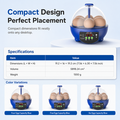 🥳2026 HOT SALE🥳💞50K+ SOLD! 🥚🐣 50% OFF! USB Automatic Egg Incubator – auto egg turning, even heat circulation, quiet & clear view. Hatch chicks, ducks & quails at home! 🛡️✅