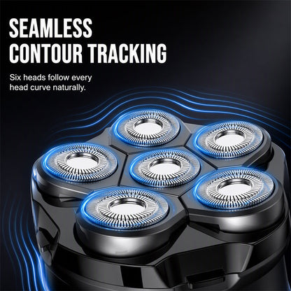 6-Blade Electric Head Shaver