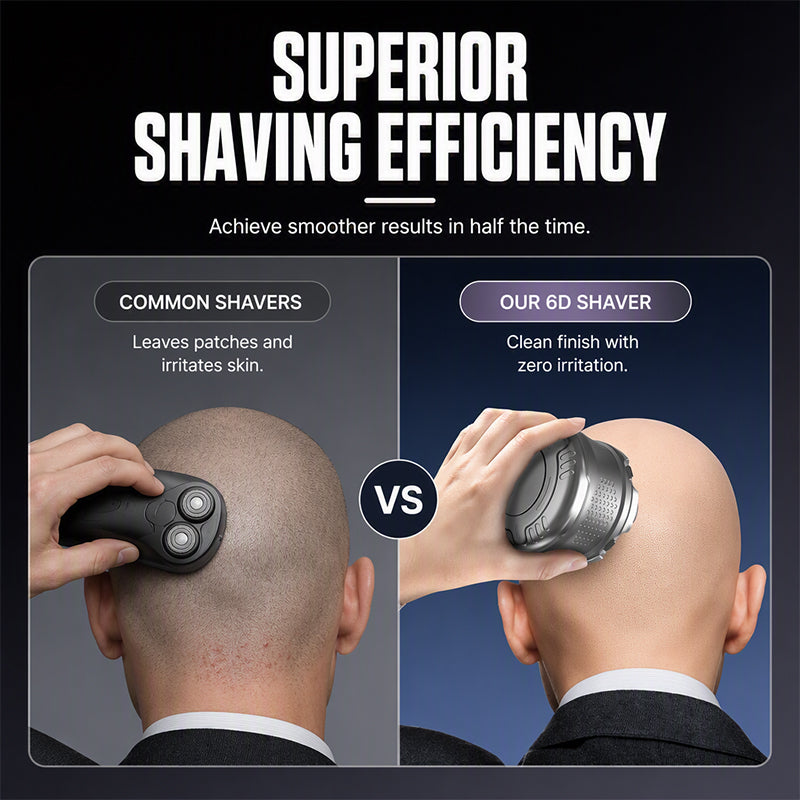 6-Blade Electric Head Shaver