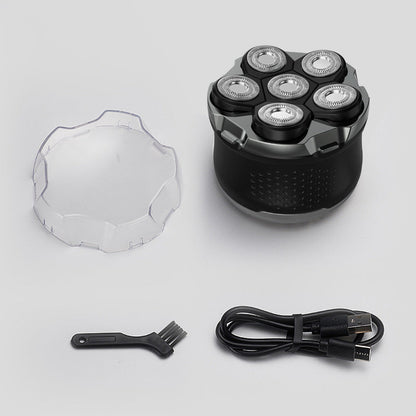 6-Blade Electric Head Shaver