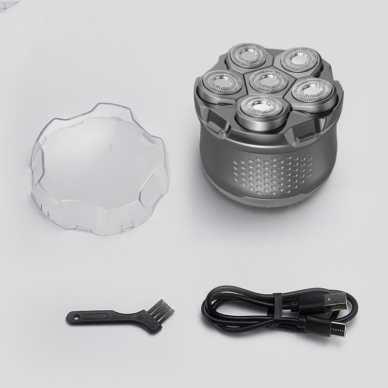 6-Blade Electric Head Shaver