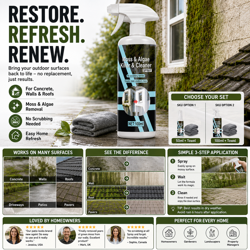 Fast-Acting Moss Remover Spray