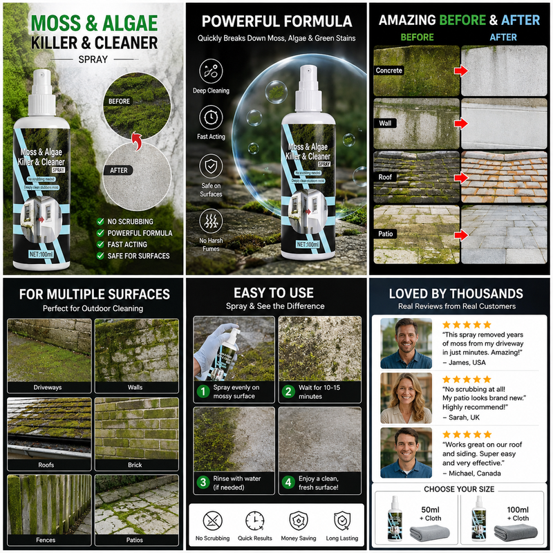 Fast-Acting Moss Remover Spray