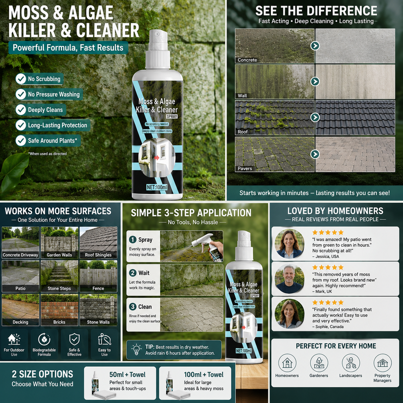 Fast-Acting Moss Remover Spray