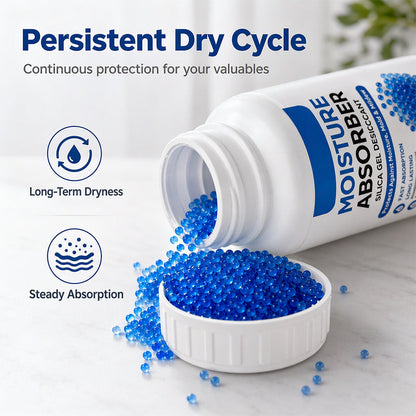 🥳2026 HOT SALE🥳💞50K+ SOLD! 💧🛡️ 50% OFF! Silica Moisture Absorber Beads – rapid moisture capture, odorless & safe. 100g compact bottle for closets, electronics & storage! 🏠✅