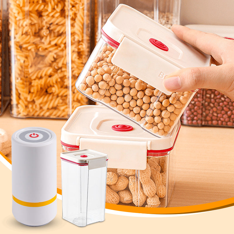 Vacuum Seal Plastic Storage Jar with Pump