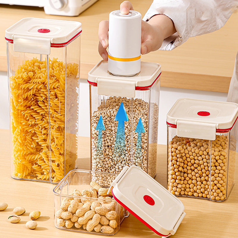 Vacuum Seal Plastic Storage Jar with Pump