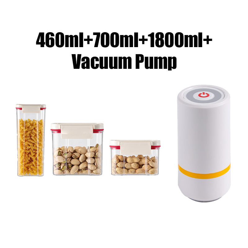 Vacuum Seal Plastic Storage Jar with Pump