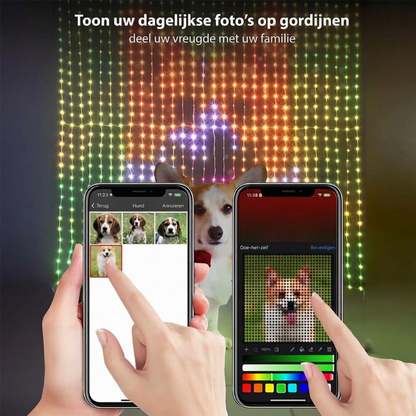 💥🌈 50% DISCOUNT! From ordinary lights to a spectacular light show! Draw patterns, add text or photos, and let the colors dance to the music – waterproof & USB-powered!