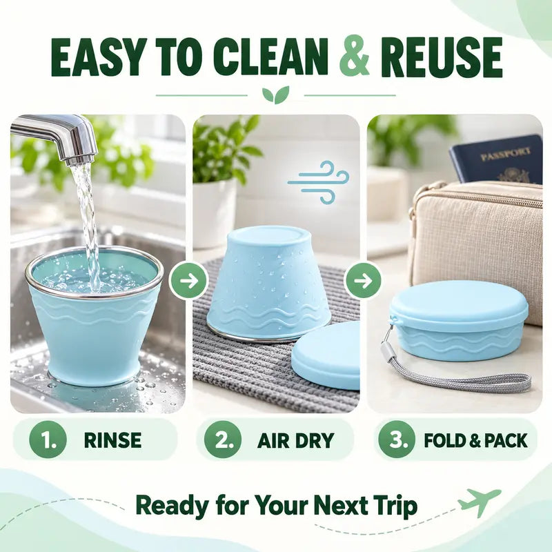 Portable Collapsible Silicone Travel Cup