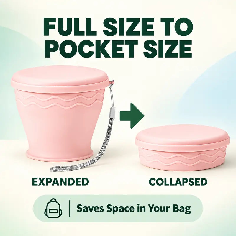 Portable Collapsible Silicone Travel Cup