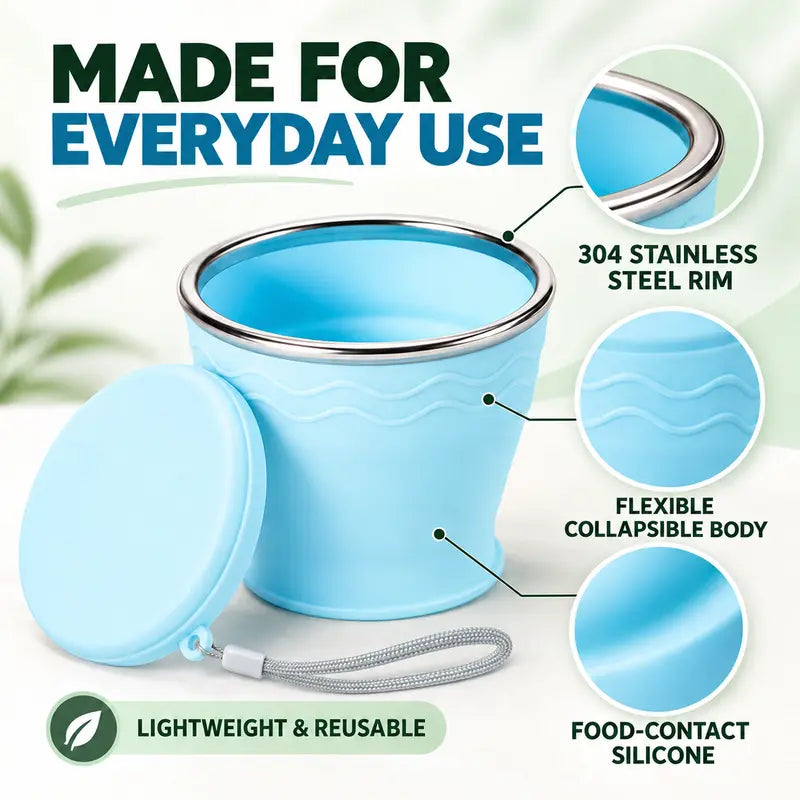Portable Collapsible Silicone Travel Cup