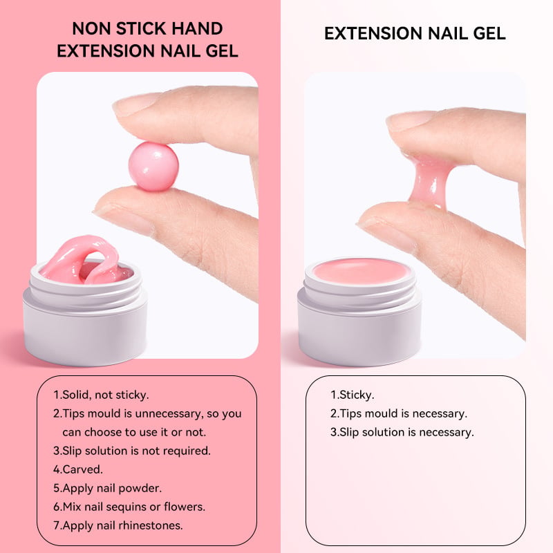 💅Buy 1 Get 1 Free⏰Solid Nail Extension Builder Gel✨Easy DIY Nail Extensions & Sculpting