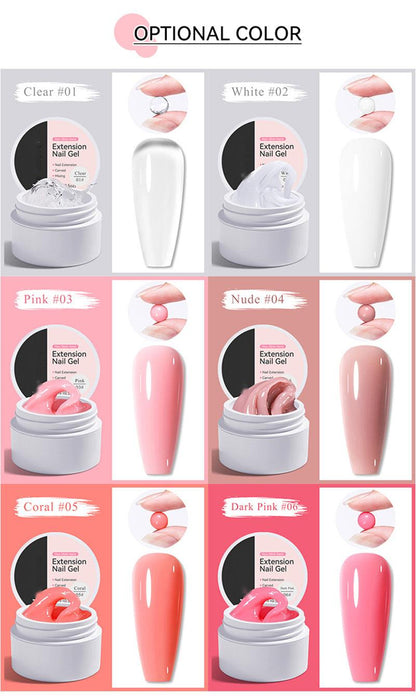 💅Buy 1 Get 1 Free⏰Solid Nail Extension Builder Gel✨Easy DIY Nail Extensions & Sculpting