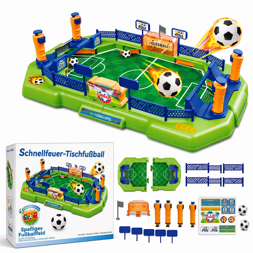 📢 50% OFF! ⚽ 2-Player Tabletop Soccer Game – Fast-Paced Family Fun, Builds Reflexes & Hand-Eye Coordination 🏆