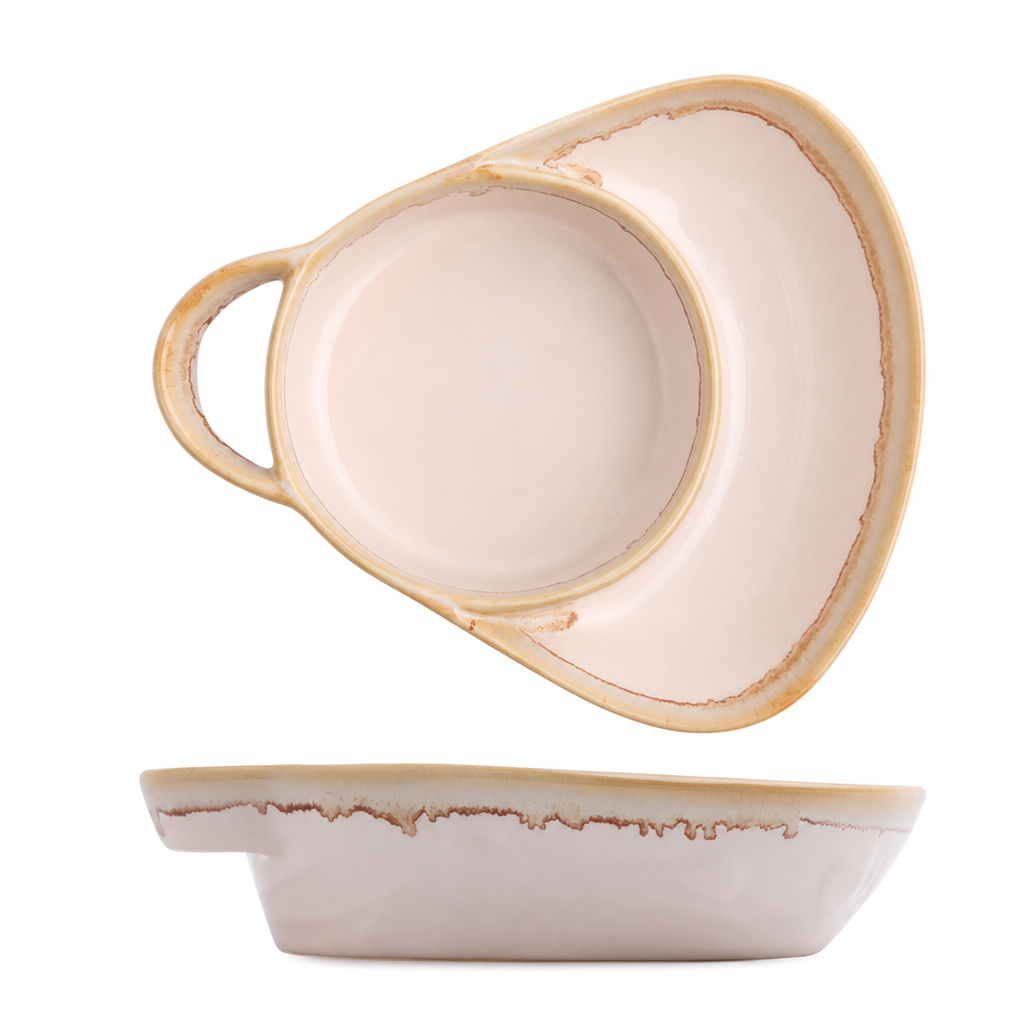 🍲 50% OFF! ✨ Retro Ceramic Divided Baking Dish – Vintage Style, Dual Compartments & Elegant Dining for Every Occasion ❤️