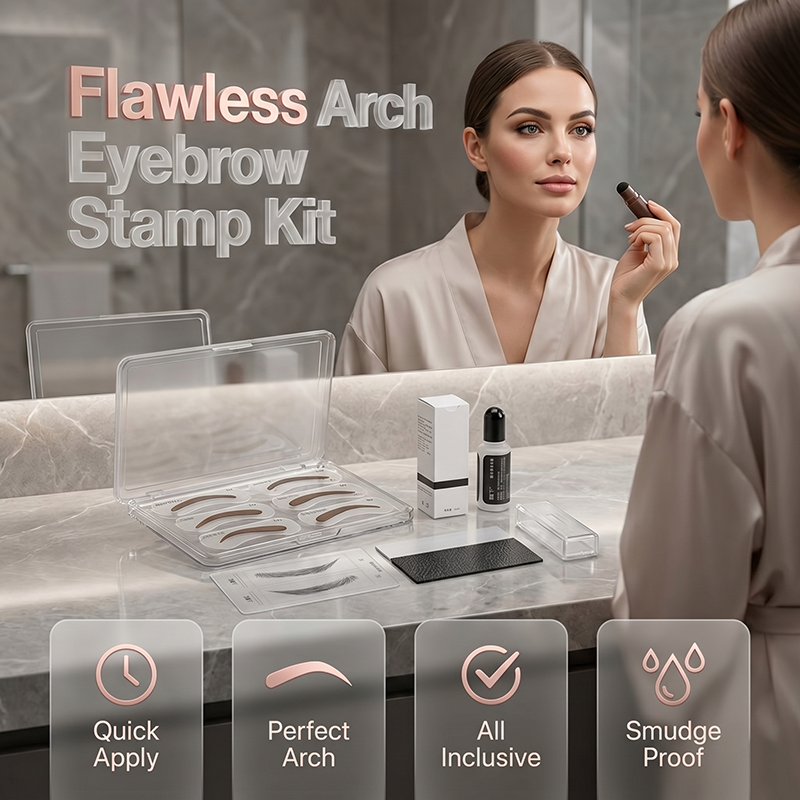💄 LIMITED-TIME 50% OFF! ✨ Long-Lasting Eyebrow Stamp – Symmetrical Brows, Smudge Proof, Quick Apply 🤎