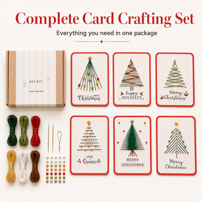 🎁Christmas Hot Sale 50% OFF🎅Merry Christmas DIY Greeting Card Making Kit