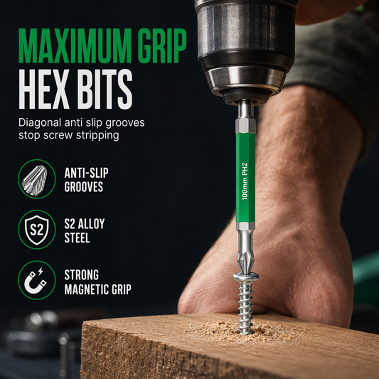 ⏳Time-Limited Special ⏰✨Magnetic Phillips Bit Set – Anti-Slip Grip & Impact Resistance for DIY & Repairs