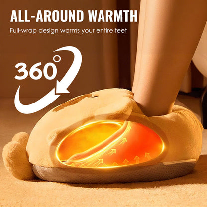 Cute Plush Foot Warmer with Hot Water Bottle