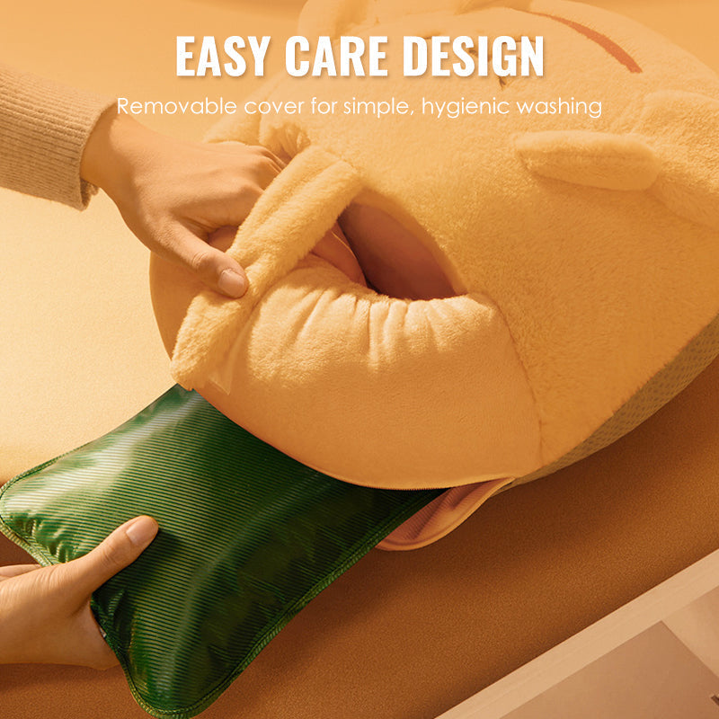 Cute Plush Foot Warmer with Hot Water Bottle