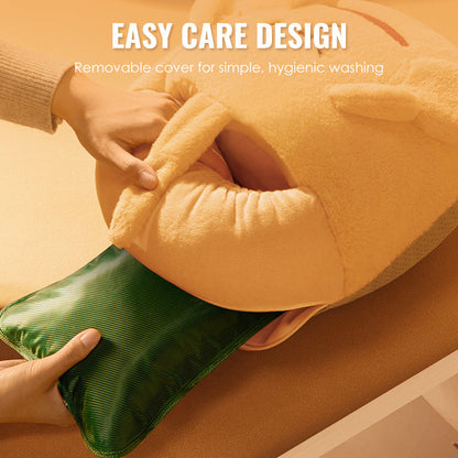 Cute Plush Foot Warmer with Hot Water Bottle
