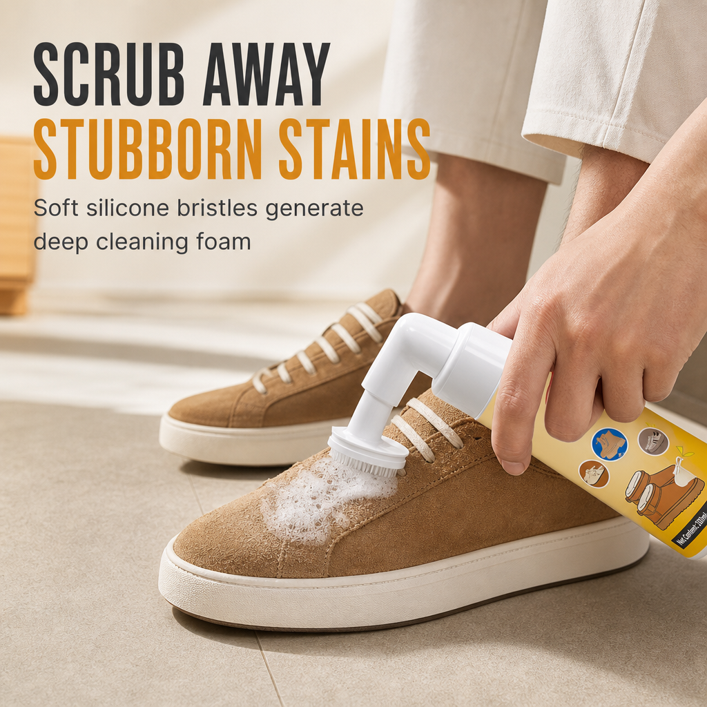 Suede and Nubuck Dry Cleaner and Oil Stain Remover for Shoes and Snow Boots