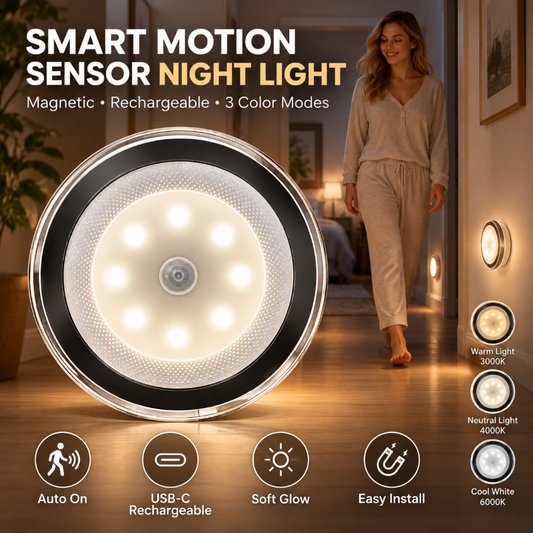 LED Motion Sensor Magnetic Night Light