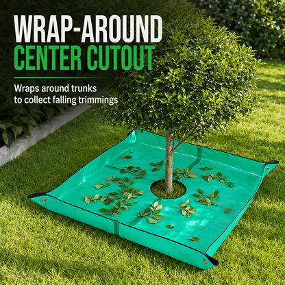 Garden Leaf Collection Mat with Center Hole