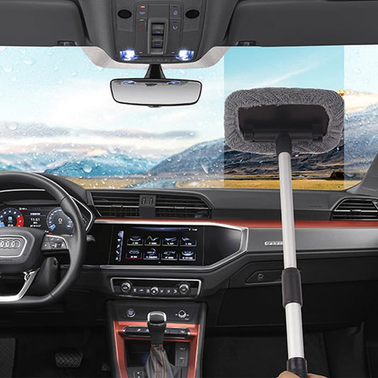 🚗 Expandable Windshield & Window Cleaner with Microfiber Pad