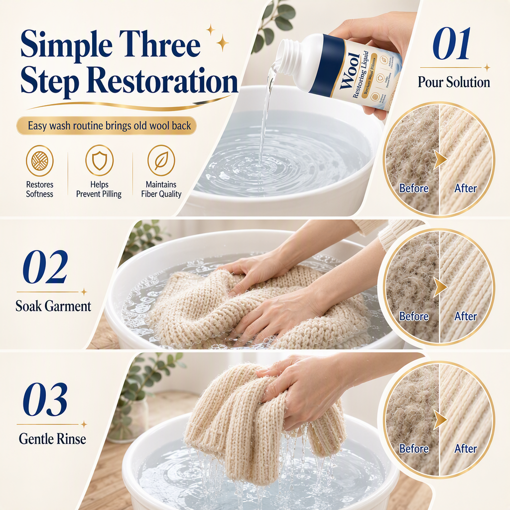 Wool and Cashmere Restoring Care Solution