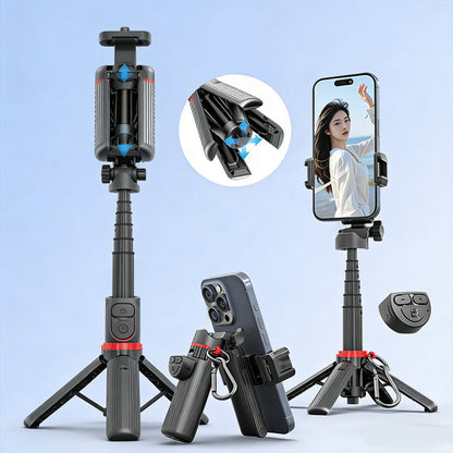 🥳2026 HOT SALE🥳💞50K+ SOLD! 📱🎥 50% OFF! AI Smart Tracking Gimbal Tripod – 360° rotation, reinforced quadpod & remote control. Hands-free stable videos anywhere! 🛡️✅