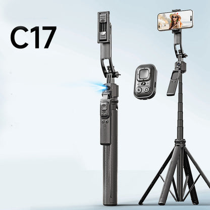 🥳2026 HOT SALE🥳💞50K+ SOLD! 📱🎥 50% OFF! AI Smart Tracking Gimbal Tripod – 360° rotation, reinforced quadpod & remote control. Hands-free stable videos anywhere! 🛡️✅