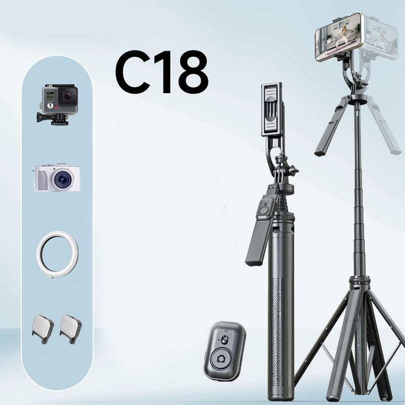 🥳2026 HOT SALE🥳💞50K+ SOLD! 📱🎥 50% OFF! AI Smart Tracking Gimbal Tripod – 360° rotation, reinforced quadpod & remote control. Hands-free stable videos anywhere! 🛡️✅