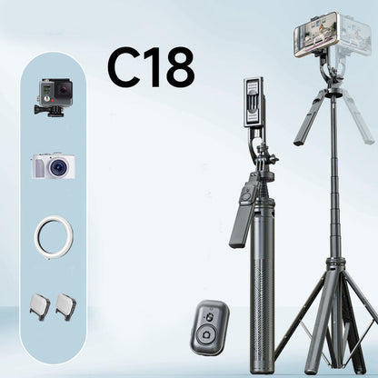 🥳2026 HOT SALE🥳💞50K+ SOLD! 📱🎥 50% OFF! AI Smart Tracking Gimbal Tripod – 360° rotation, reinforced quadpod & remote control. Hands-free stable videos anywhere! 🛡️✅